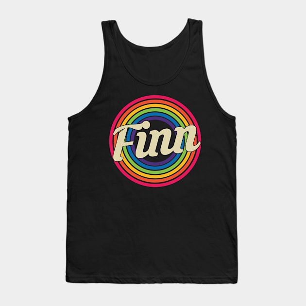 Finn - Retro Rainbow Style Tank Top by MaydenArt